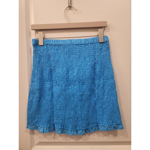 Faithfull the Brand Esti Skirt Turquoise - Picture 3 of 7
